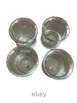 Pottery Barn Recycled Glassware Casa Double Old Fashioned Rare Set Of Four