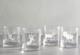 Pottery Barn Stag Deer Etched Double Old Fashioned Rocks Glasses Set/4 NEW
