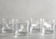 Pottery Barn Stag Etched Double Old Fashioned Glasses Set/4 NEW