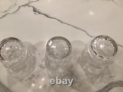 Queen Lace Crystal Slanted Double Old Fashioned African Wildlife 4 3/4 RARE
