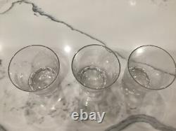Queen Lace Crystal Slanted Double Old Fashioned African Wildlife 4 3/4 RARE