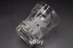 Queen Lace Kenyan African Lion Double Old Fashioned Tumbler Glass 4 3/4 #A