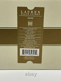 RALPH LAUREN ASTON Double Old Fashioned Set of 4 Made In Germany NOS