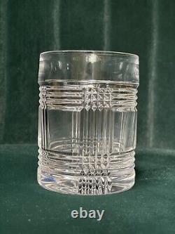 RALPH LAUREN Lead Crystal GLEN PLAID DOUBLE OLD FASHIONED GLASS