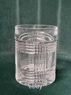 RALPH LAUREN Lead Crystal GLEN PLAID DOUBLE OLD FASHIONED GLASS