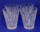 RARE 4 Mikasa Double Old Fashioned Cocktail Glasses Abstract Set of 4 HTF