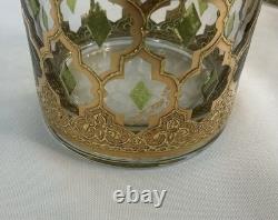 RARE Culver Valencia Barware Double Old Fashioned Glassware 22K Gold New 4