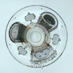 RARE MCM Set of 6 Georges Briard ITS LATER THAN YOU THINK Old Fashioned Glasses