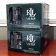 RARE Ralph Lauren Glen Plaid Crystal Double Old Fashioned Glasses Set of 8 NEW
