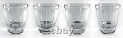 RARE Set of 4 Vera Wang Wedgwood MODERN GRAPHIC Double Old Fashioned Glasses DOF