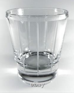 RARE Set of 4 Vera Wang Wedgwood MODERN GRAPHIC Double Old Fashioned Glasses DOF