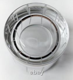 RARE Set of 4 Vera Wang Wedgwood MODERN GRAPHIC Double Old Fashioned Glasses DOF