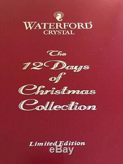RARE. Waterford TWELVE DAYS OF CHRISTMAS Double Old Fashioned Glasses
