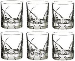 RCR CRYSTAL DA VINCI GROSSETO DOUBLE OLD FASHIONED TUMBLERS 29cl (SET OF 6) NEW