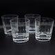 READ- Dansk Crystal Facette Double Old Fashioned Tumbler Glasses 3 7/8-Set of 4