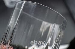 READ- Dansk Crystal Facette Double Old Fashioned Tumbler Glasses 3 7/8-Set of 4