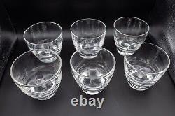 READ Steuben Glass 7933 Double Old Fashioned Tumbler Glasses 3 1/4 Set 6 Dimple