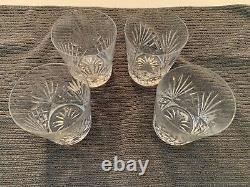 ROGASKA Double Old Fashioned Crystal Glasses Richmond Signed 4 12 oz Set of 4