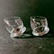 ROSENTHAL ROLY POLY DBL OLD FASHIONED GLASSES, Crystal, 5, 12 oz, GERMANY, 2PCS
