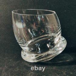 ROSENTHAL ROLY POLY DBL OLD FASHIONED GLASSES, Crystal, 5, 12 oz, GERMANY, 2PCS