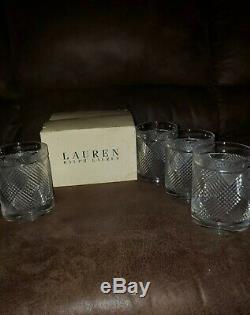 Ralph Lauren Argyle Crystal Double old fashioned glasses