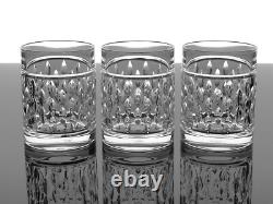 Ralph Lauren Aston 12 Oz Crystal Double Old Fashioned Whiskey Glasses Set Of 4