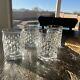 Ralph Lauren Aston Crystal Glasses Set of 4 Double Old Fashioned Whiskey Rocks