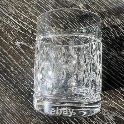 Ralph Lauren Aston Crystal Glasses Set of 4 Double Old Fashioned Whiskey Rocks
