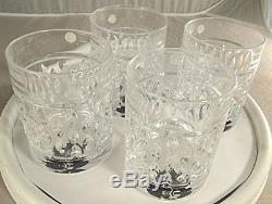 Ralph Lauren Aston Double Old Fashioned Glasses Set of Four 4, New