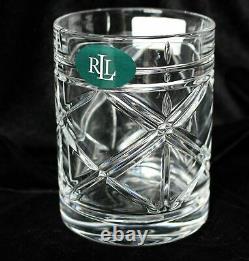 Ralph Lauren Brogan Crystal Double Old Fashioned Glasses DOF Whisky Germany New