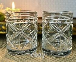 Ralph Lauren Brogan Double Old Fashioned Glasses Vintage Lauren Brogan O. F. 2