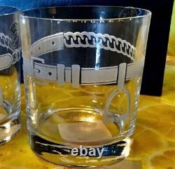 Ralph Lauren CALDWEL Double Old Fashioned Whisky 12 Ounces Glasses Set of 2 NEW