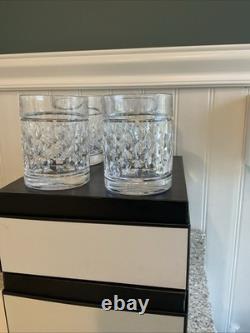 Ralph Lauren Crystal ASTON Double Old Fashioned Glass SET 4pc Original Style BN