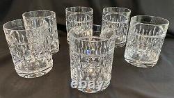 Ralph Lauren Crystal Aston Double Old Fashioned Glass Set of Six 6
