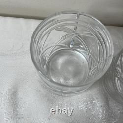 Ralph Lauren Crystal Brogan Classic Set of 2 Double Old Fashioned Glasses