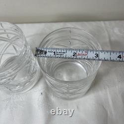 Ralph Lauren Crystal Brogan Classic Set of 2 Double Old Fashioned Glasses