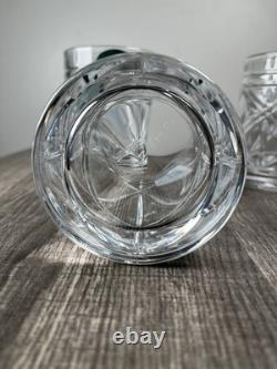 Ralph Lauren Crystal Brogan Double Old Fashioned Glass Whisky Cocktail Set Of 3