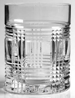 Ralph Lauren Crystal Glen Plaid Double Old Fashioned Glass 11430204