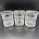 Ralph Lauren Crystal Glen Plaid Double Old Fashioned Glasses 4 inch Set Of 3