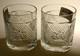 Ralph Lauren Crystal SAFARI Pattern & Coat of Arms Double Old Fashioned Pair New