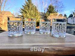 Ralph Lauren Diamond Aston Crystal Double Old Fashioned Whisky Glass 4 1/84 Pc
