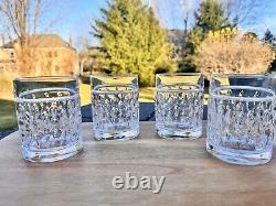 Ralph Lauren Diamond Aston Crystal Double Old Fashioned Whisky Glass 4 1/84 Pc