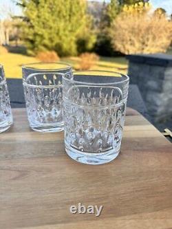Ralph Lauren Diamond Aston Crystal Double Old Fashioned Whisky Glass 4 1/84 Pc