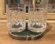 Ralph Lauren Diamond Aston Crystal Double Old Fashioned Whisky Rock Glass 4 1/8