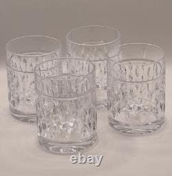 Ralph Lauren Double Old Fashioned Aston Crystal Whiskey Glasses Set(4) 11 Oz