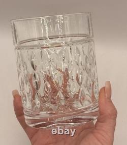 Ralph Lauren Double Old Fashioned Aston Crystal Whiskey Glasses Set(4) 11 Oz