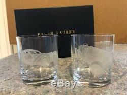 Ralph Lauren Double Old Fashioned Crystal Glasses