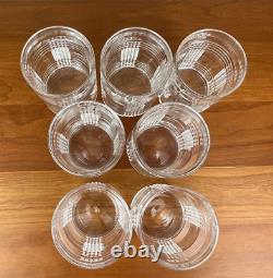 Ralph Lauren GLEN PLAID 4? Double Old Fashioned Set Of 7 EUC