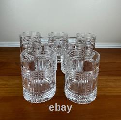 Ralph Lauren GLEN PLAID 4? Double Old Fashioned Set Of 7 EUC