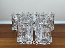 Ralph Lauren GLEN PLAID 4? Double Old Fashioned Set Of 7 EUC